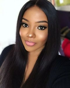 jet human hair lace front wigs