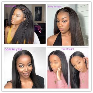 lace front yaki human hair wigs