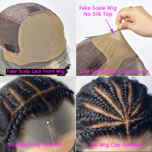 Simulated scalp wig vs Lace Front