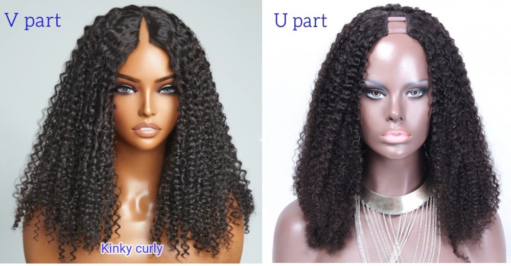 v part vs u part wig