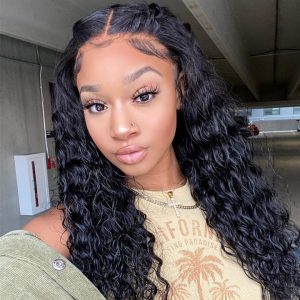 Pre Plucked Bleached Knots Lace Front Wig