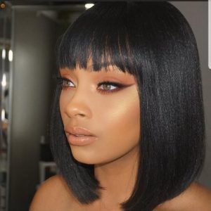 bob wig no lace front