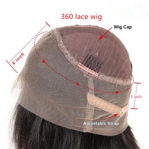 human hair 360 lace wig
