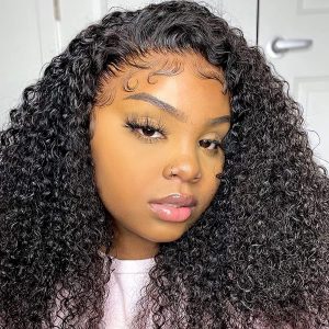 360 lace wig curly human hair